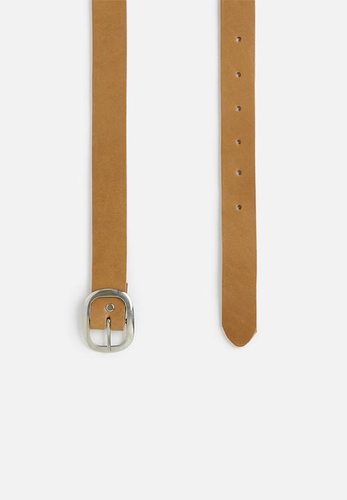 Superbalist - Olive eco leather belt - tan