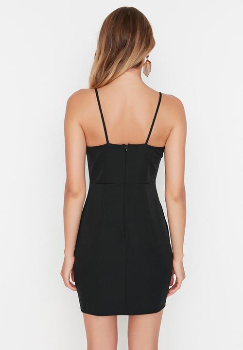 Trendyol - Cut-out bodycon dress - black