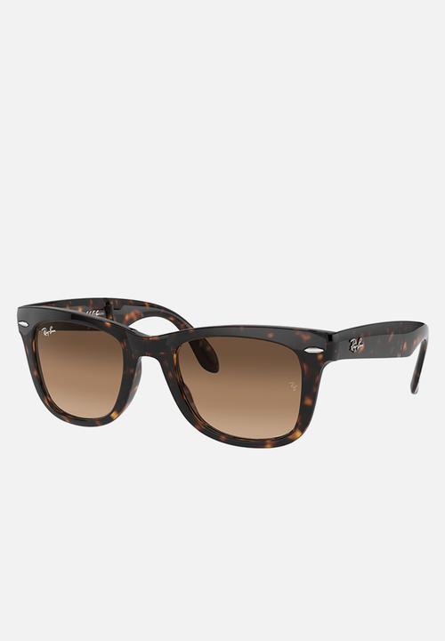 Ray-Ban - Folding wayfarer 50mm - clear gradient brown