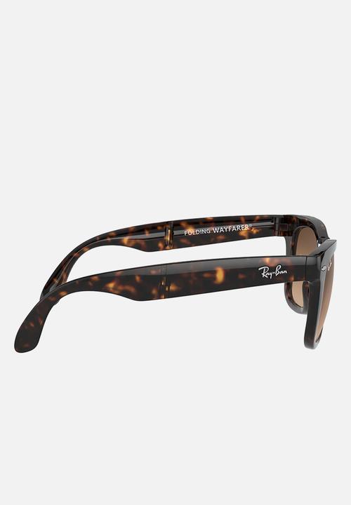 Ray-Ban - Folding wayfarer 50mm - clear gradient brown
