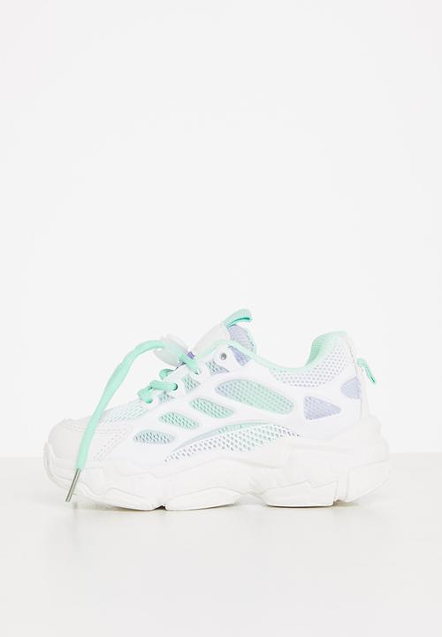 Pop Candy - Girls chunky sneaker - white & blue