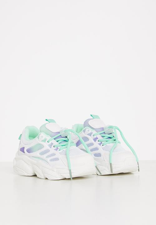 Pop Candy - Girls chunky sneaker - white & blue