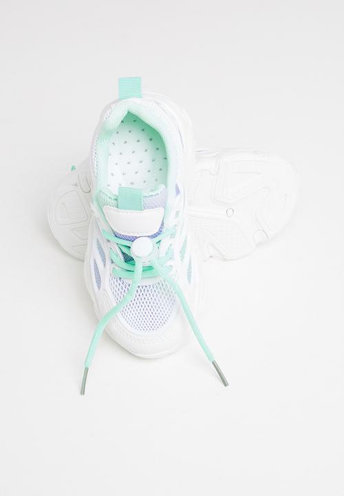 Pop Candy - Girls chunky sneaker - white & blue