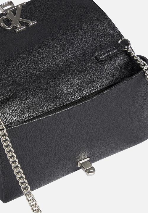 Calvin Klein - Minimal monogram e/w phone xbody - black