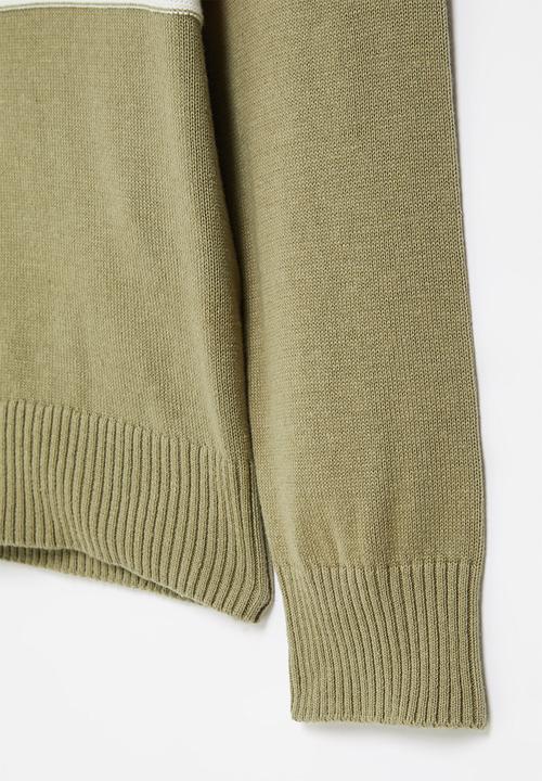 GUESS - Kids long sleeve sweater - green & black