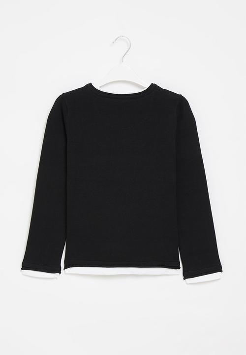 GUESS - Kids long sleeve sweater - black