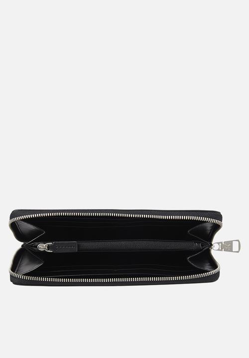 Calvin Klein - Sculpted zip around two tone - black