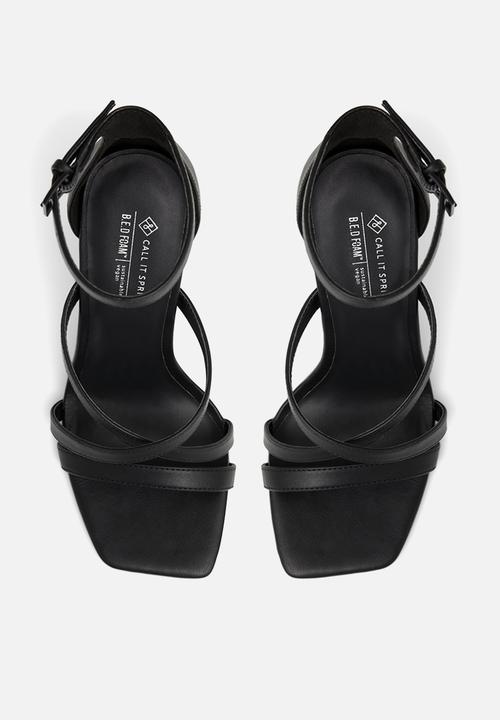 Call It Spring - Kelli heel - black