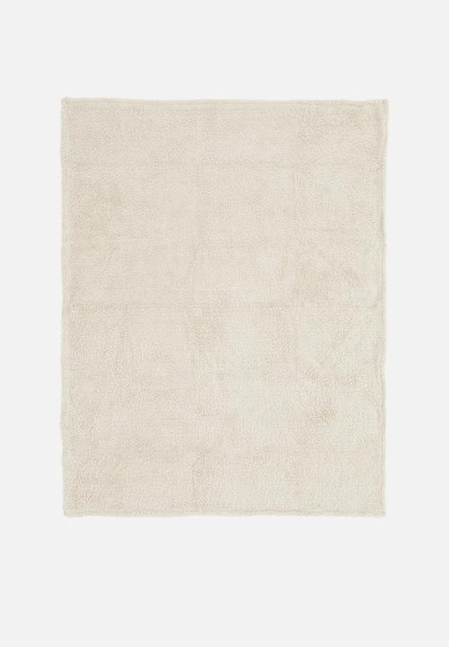 Linen House - Teddy throw - natural