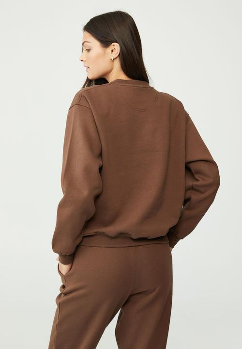 Cotton On - Classic crew sweatshirt - brown