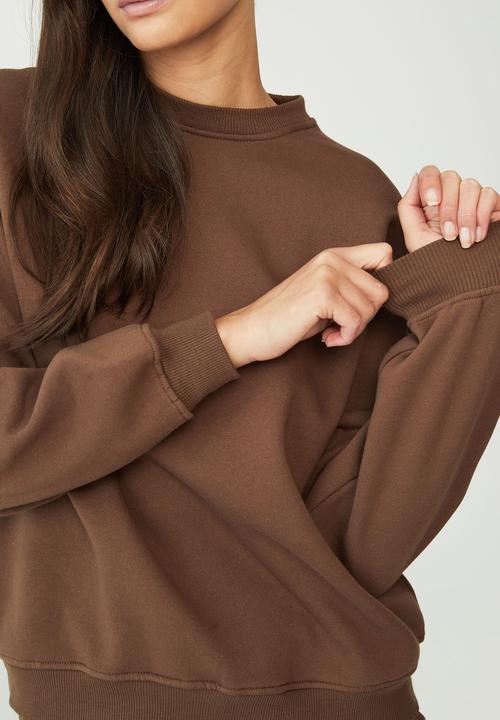 Cotton On - Classic crew sweatshirt - brown
