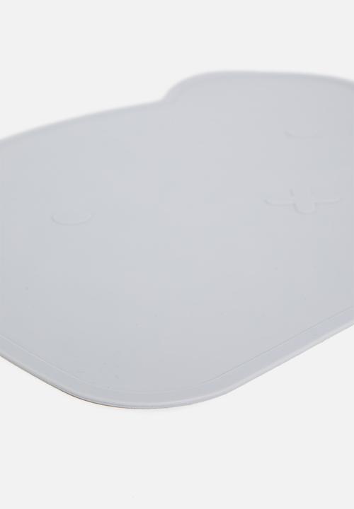 Fine Living - Silicone teddy placemat - light grey