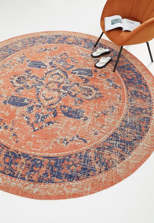 Hertex Fabrics - Heritage round rug - auburn