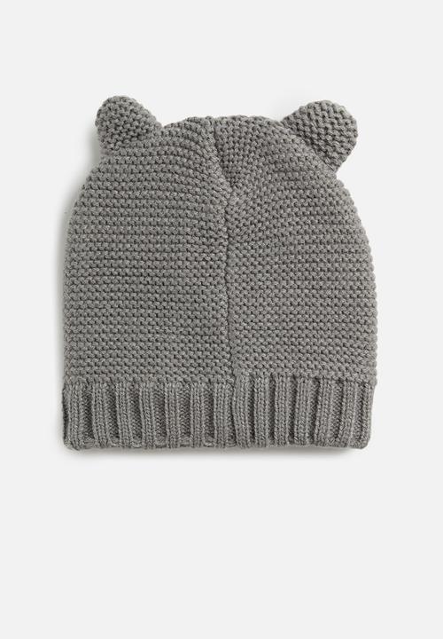 MINOTI - Knitted animal hat - grey