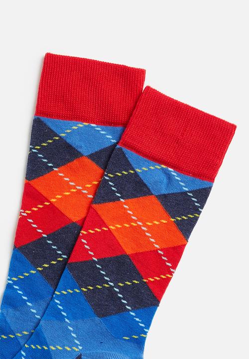 Happy Socks - Argyle socks - blue