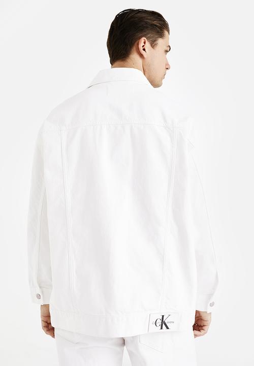 Calvin Klein - Extreme oversized denim jacket - white