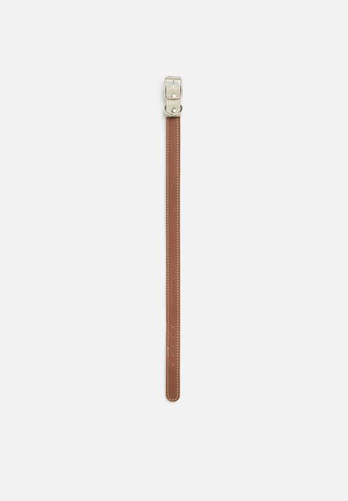 Houndstooth - Straight collar - tobacco