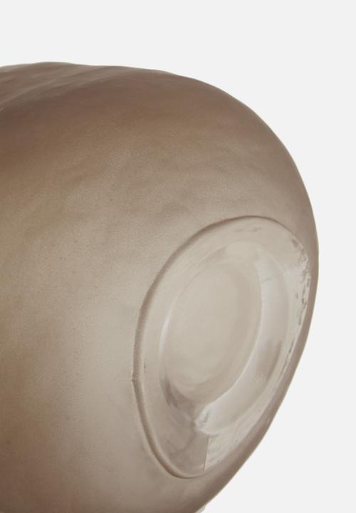 Hertex Haus - Stone vase small - coffee
