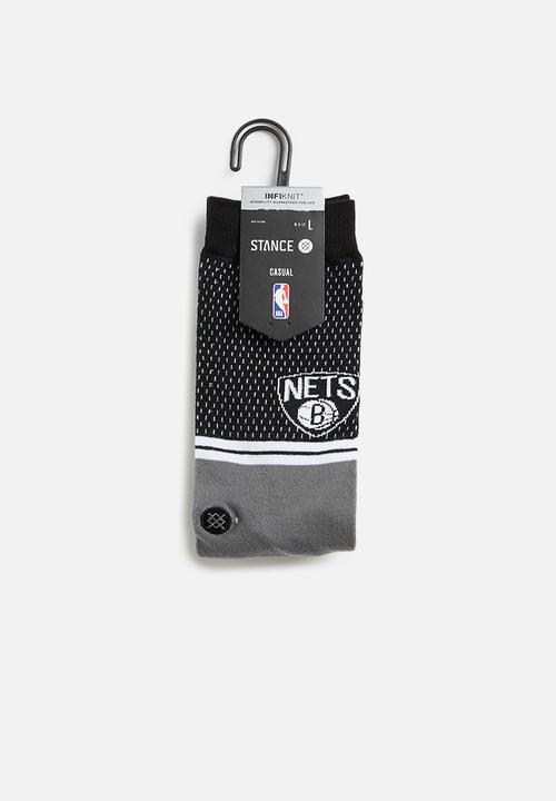 Stance Socks - Nets shortcut 2 socks - black & grey 