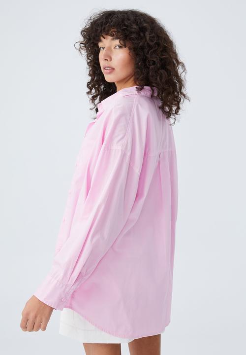Cotton On - Dad shirt - smokey pink