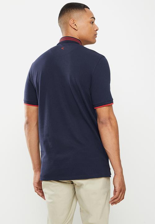 SOVIET - M martelli short sleeve fashion golfer  - navy