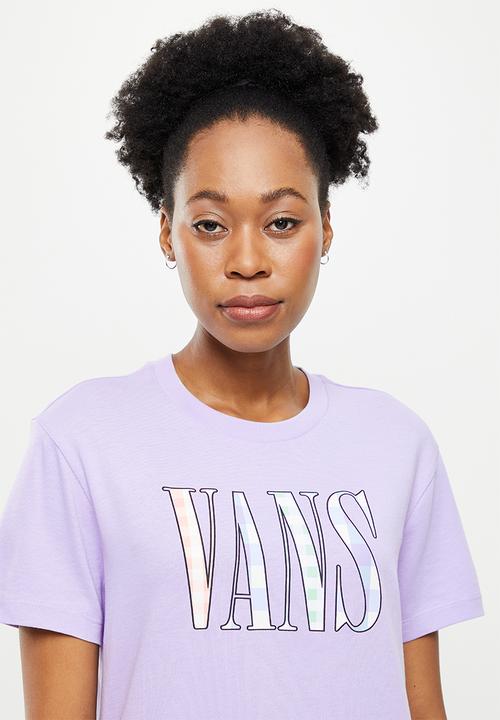 Vans - Mixed up gingham bff tee - languid lavender