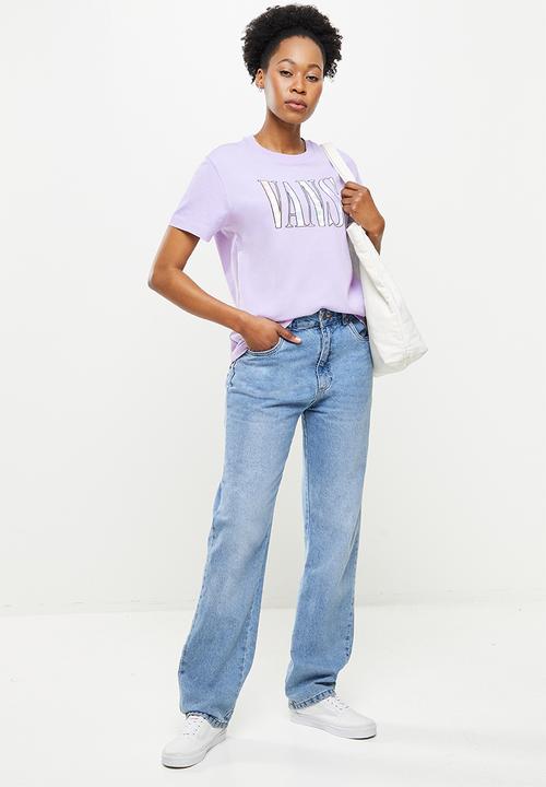 Vans - Mixed up gingham bff tee - languid lavender