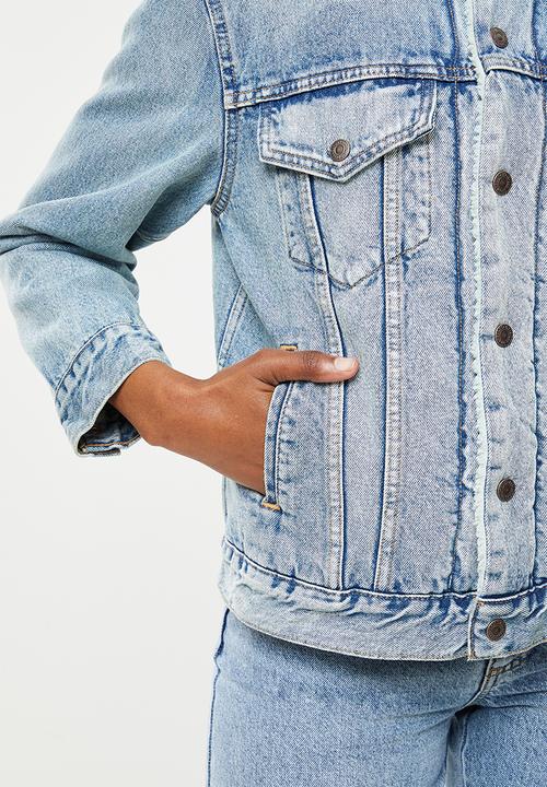 Levi’s® - Ex bf sherpa trucker strangerways - blue