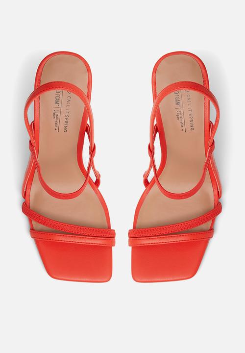 Call It Spring - Laaela heel - red