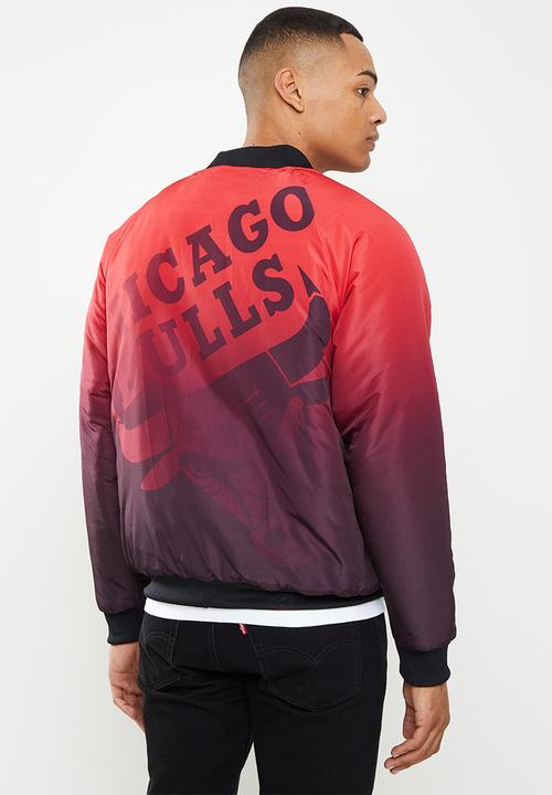 NBA - Bulls bomber jacket - black & red