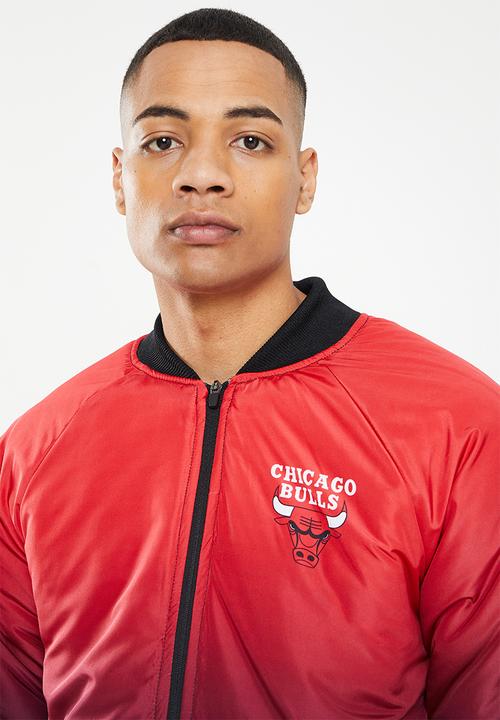 NBA - Bulls bomber jacket - black & red