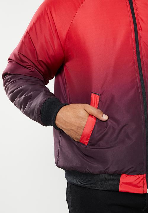 NBA - Bulls bomber jacket - black & red