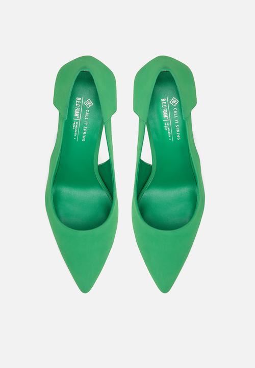 Call It Spring - Laurelle court heel - bright green