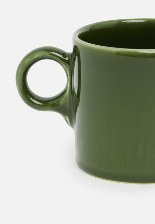 Urchin Art - Ivy mug set of 2 - dark green 