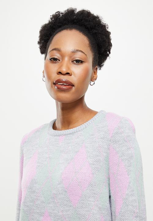 ONLY - Addie long sleeve o-neck pullover - multi
