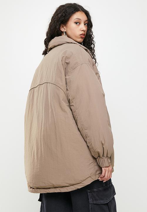 Factorie - Oversized puffer jacket - burnt iron