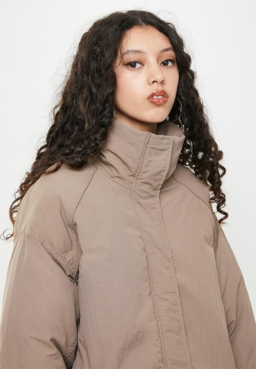 Factorie - Oversized puffer jacket - burnt iron