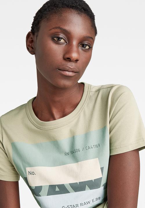 G-STAR - Raw. cvrd long slim r t - lt moss