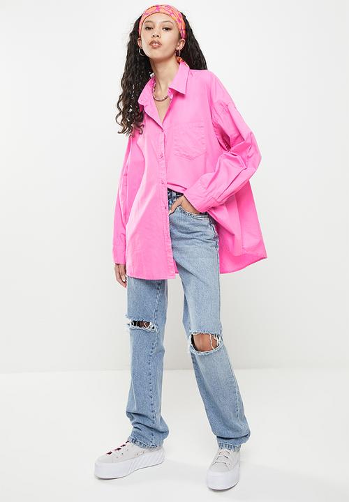 Cotton On - Dad shirt - bright pink