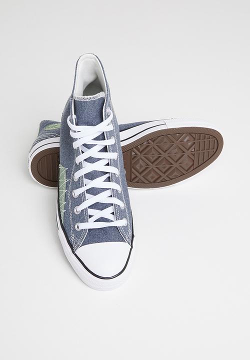Converse - Chuck Taylor All Star stitched recycled canvas hi - expressive craft