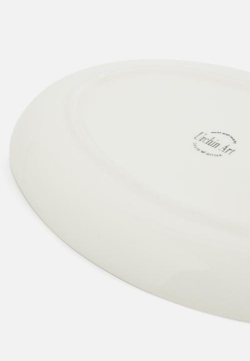 Urchin Art - Oval platter - ivy watercolour