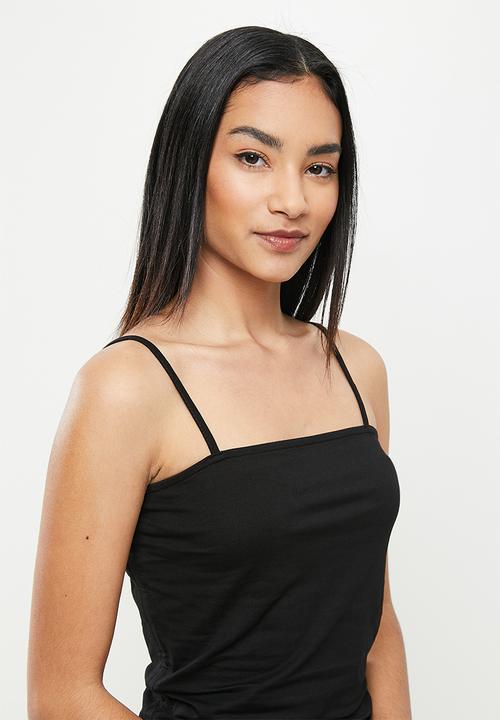 Glamorous - Petite rucheddress - black