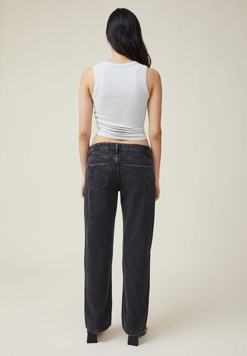 Cotton On - The one organic rib scoop tank - light grey  marle
