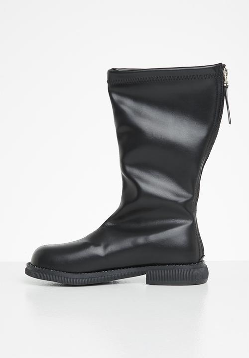Pop Candy - Girls faux leather boots - black