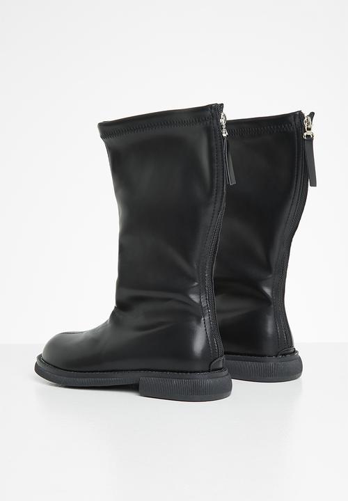 Pop Candy - Girls faux leather boots - black
