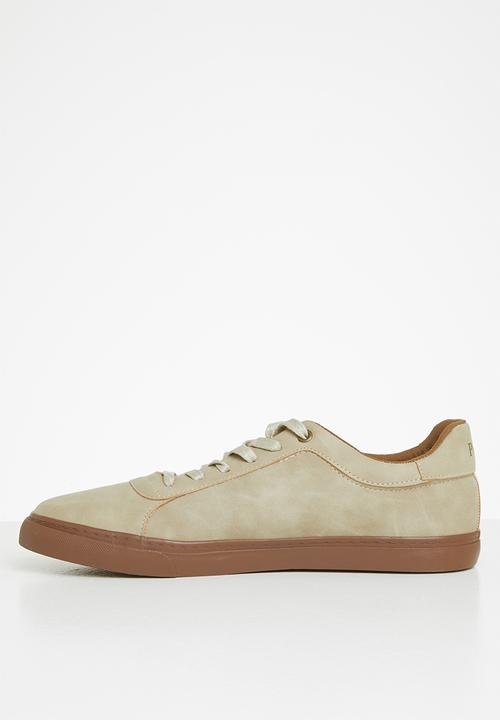 POLO - Gumsole crest trainer - stone
