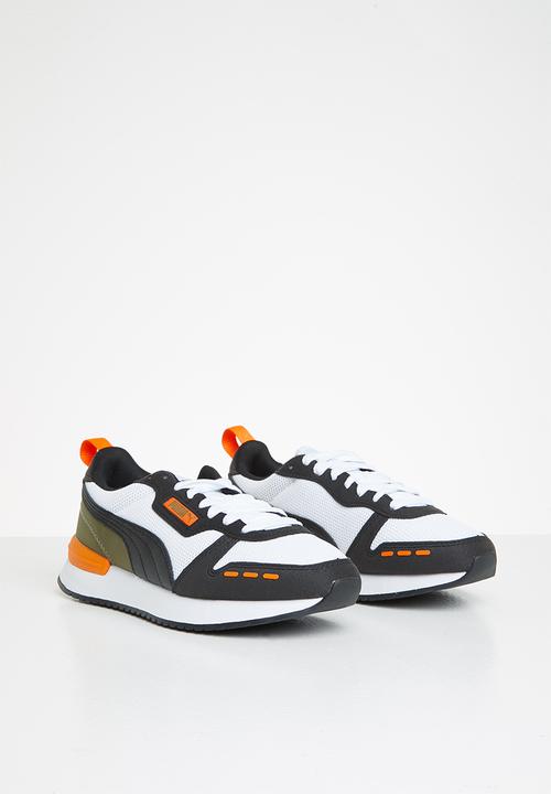 PUMA - Puma r78 jr - puma white-puma black-vibrant orange