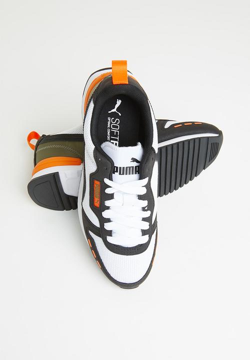 PUMA - Puma r78 jr - puma white-puma black-vibrant orange