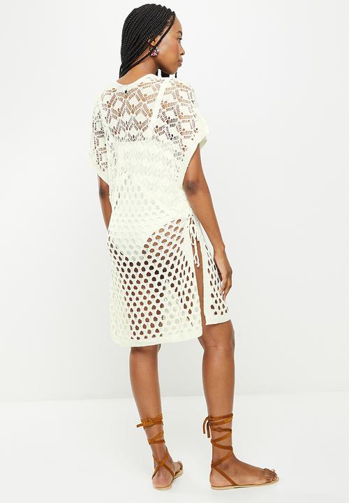 dailyfriday - Open work kaftan - ecru