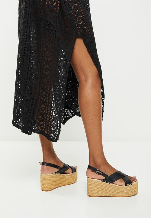 dailyfriday - Side slit midi kaftan - black